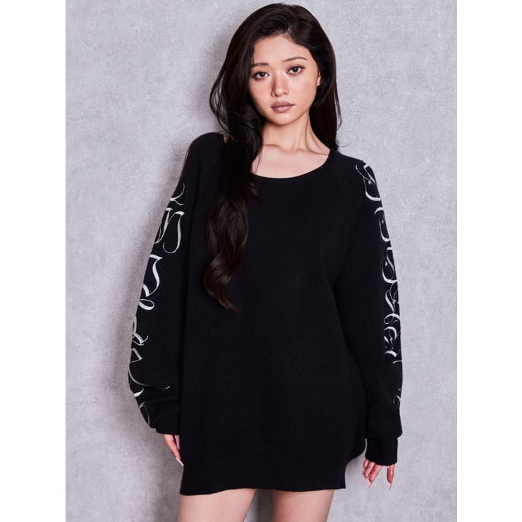 『予約受付中♥』Valdy empire embroideryニットトップス | GYDA | 詳細画像2 