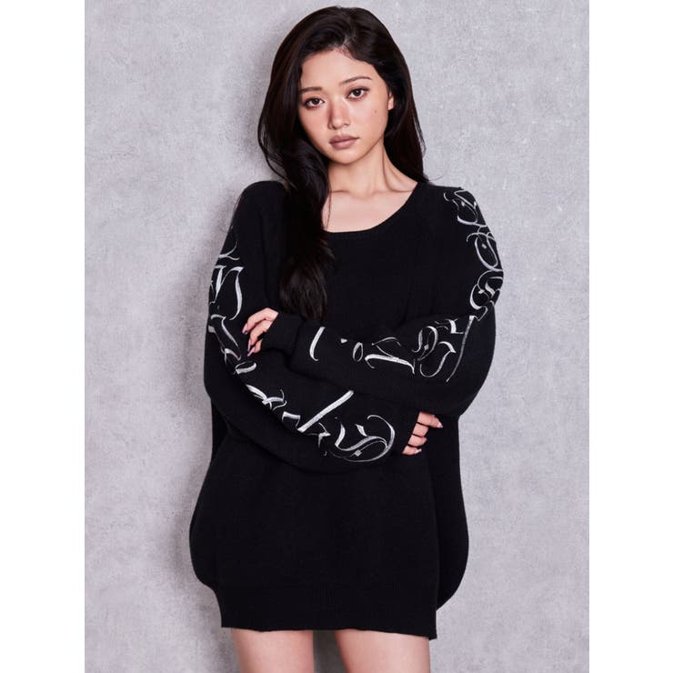 『予約受付中♥』Valdy empire embroideryニットトップス | GYDA | 詳細画像3 