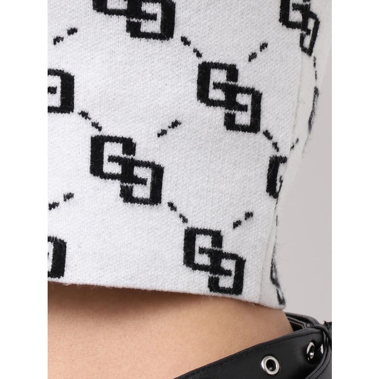 GG quiltingニットトップス | GYDA | 詳細画像30 