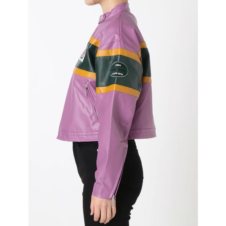 【完売品】jouetie レーシングジャケット jouetie レーシングジャケット（アイボリー） -靴＆ファッション