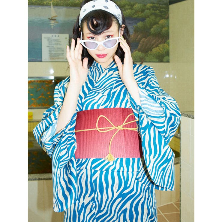 jouetie 浴衣　ゼブラ jouetie（ジュエティ）の「ゼブラロゴ浴衣（浴衣）」 - WEAR