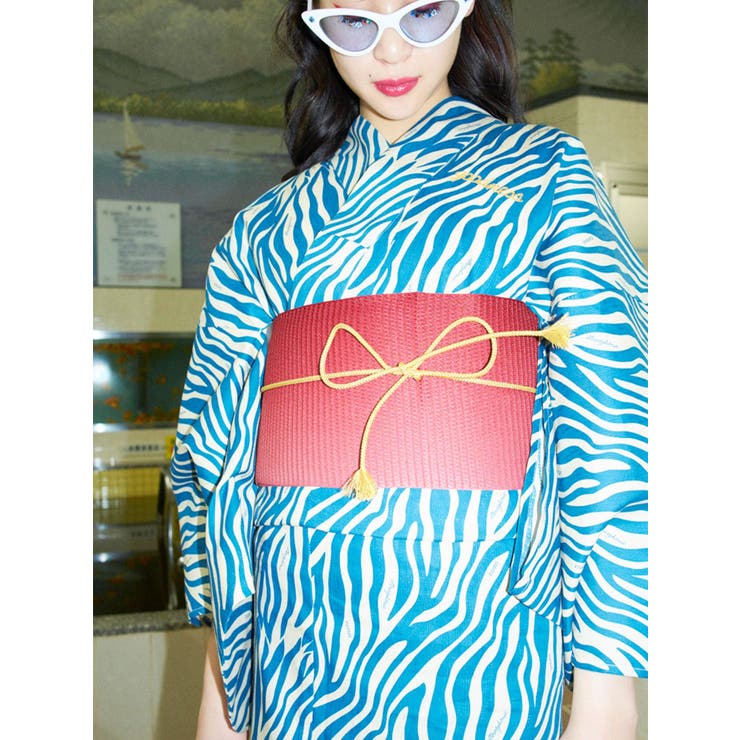 ゼブラロゴ浴衣[品番：MKSW0019565]｜jouetie（ジュエティ）の