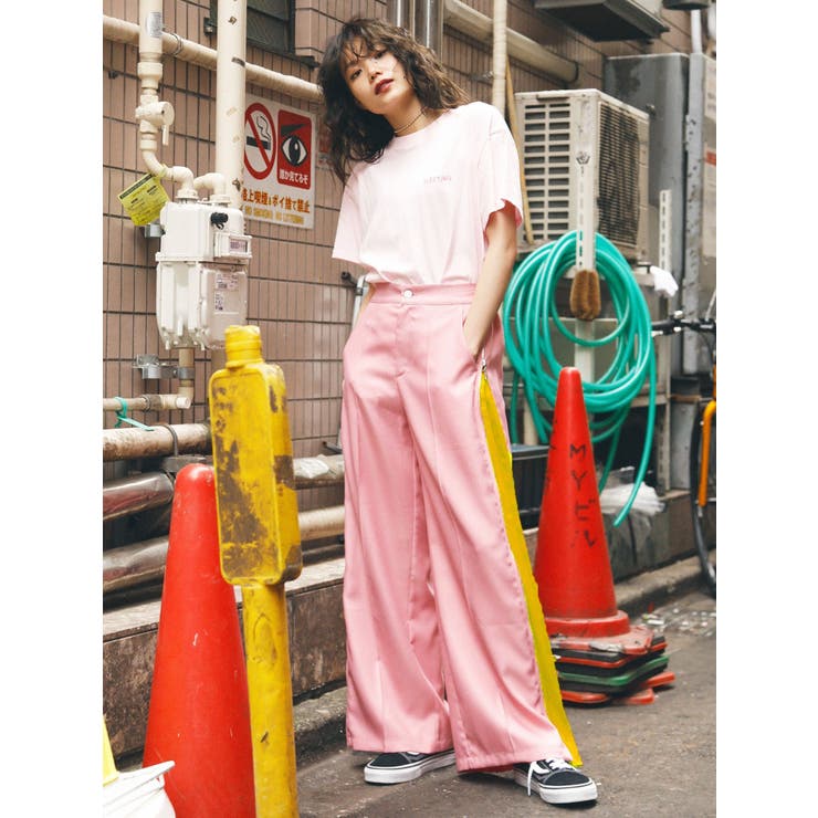 jouetie マルチカラー アクリル長ズボン jouetie マルチカラー アクリル長ズボン マルチWAYカラー