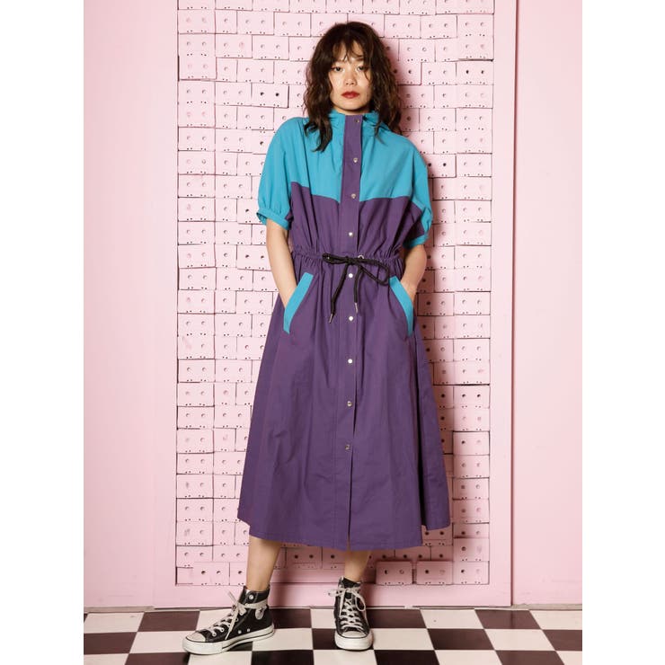 バイカラーハーフスリーブワンピース 品番 Mksw Jouetie ジュエティ のレディースファッション通販 Shoplist ショップリスト