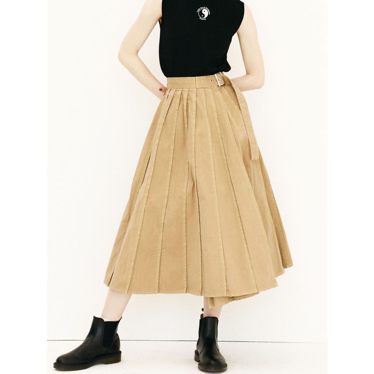 ステッチプリーツスカート[品番：MKSW0022502]｜jouetie（ジュエティ
