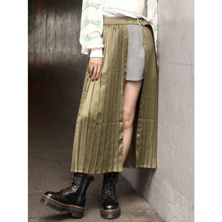 Candystripper♥完売♥レイヤードスカートパンツ レイヤードアシメスカートパンツ[品番：MKSW0025207]｜jouetie