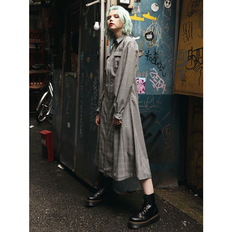 カラーステッチワンピース[品番：MKSW0025216]｜jouetie