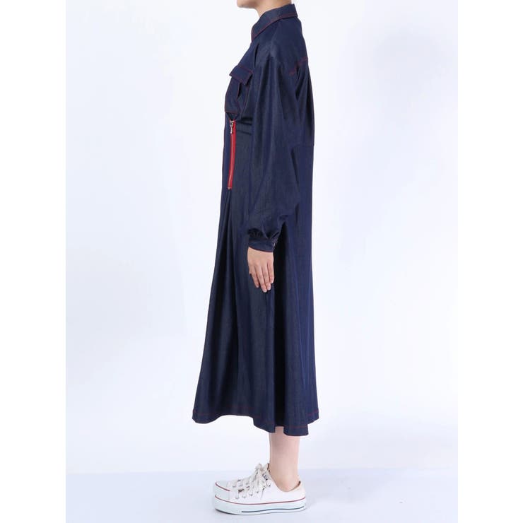 カラーステッチワンピース[品番：MKSW0025216]｜jouetie