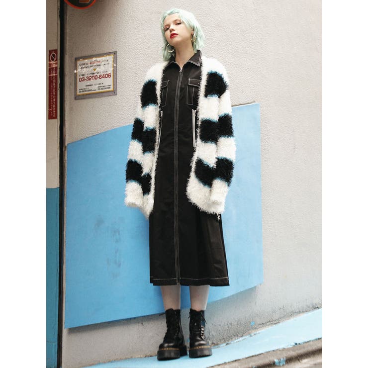 カラーステッチワンピース[品番：MKSW0025216]｜jouetie