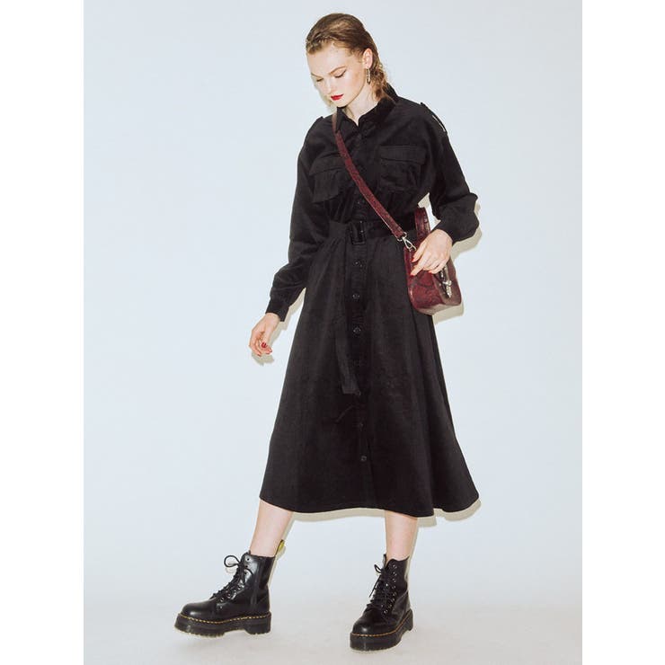 コーデュロイ2WAYワンピース[品番：MKSW0026457]｜jouetie（ジュエティ