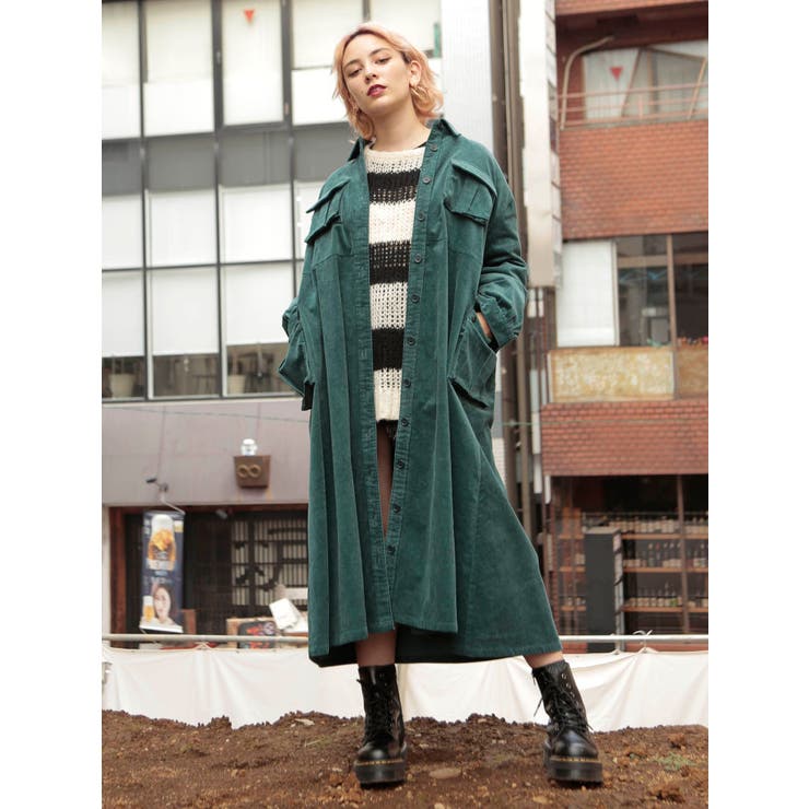 our コーデュロイ2WAYワンピース　グレイッシュベージュ our コーデュロイ2WAYワンピース グレイッシュベージュ WEB/一部