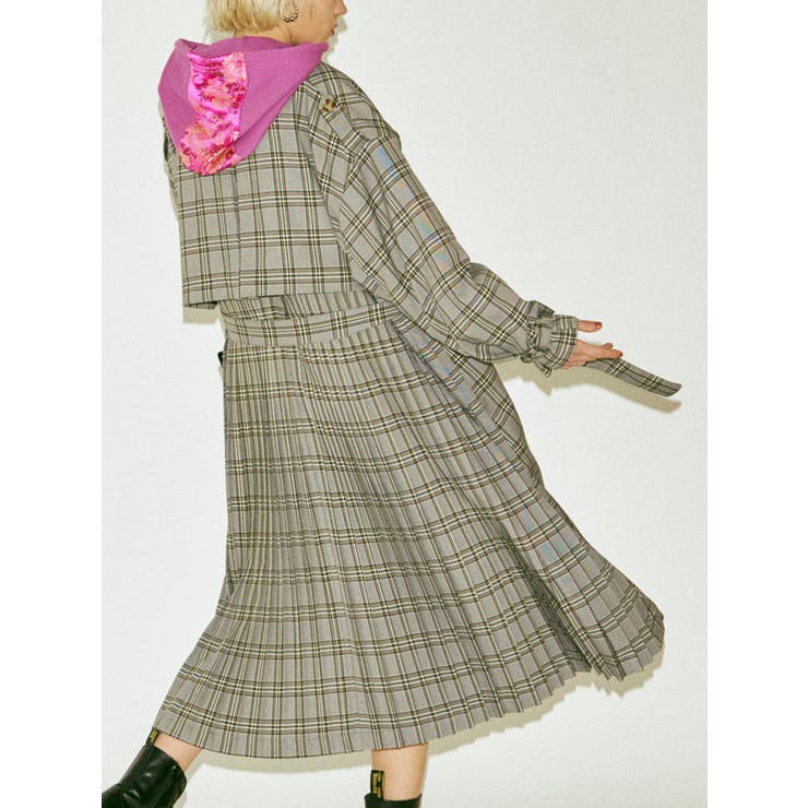 バックプリーツトレンチワンピース[品番：MKSW0027805]｜jouetie