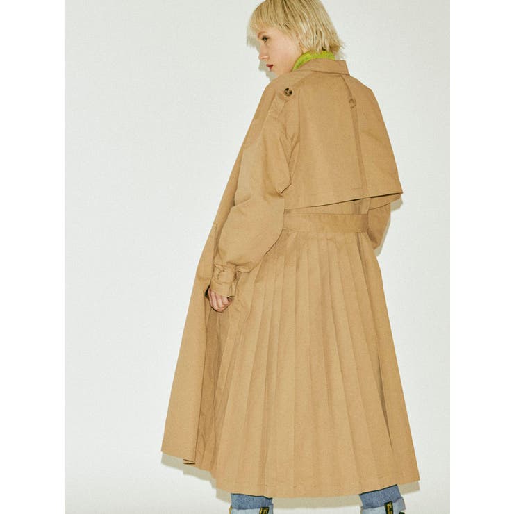 バックプリーツトレンチワンピース[品番：MKSW0027805]｜jouetie  