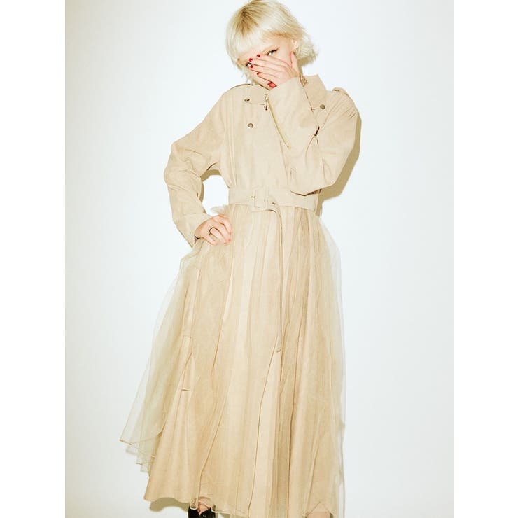 チュールドッキングライダースワンピース 品番 Mksw Jouetie ジュエティ のレディースファッション通販 Shoplist ショップリスト