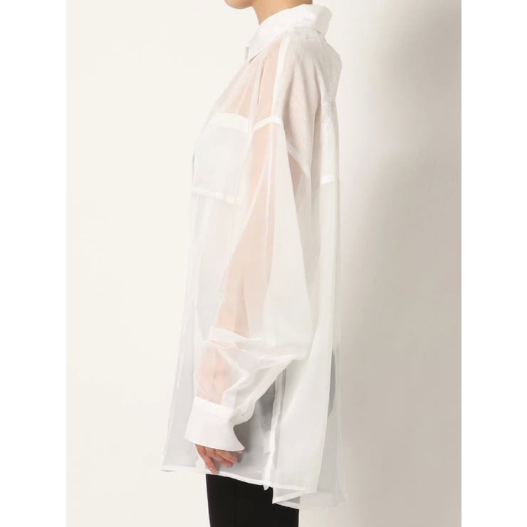 シースルービッグシャツ[品番：MKSW0028778]｜jouetie