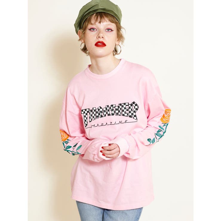 THRASHERローズスリーブロンT[品番：MKSW0029330]｜jouetie