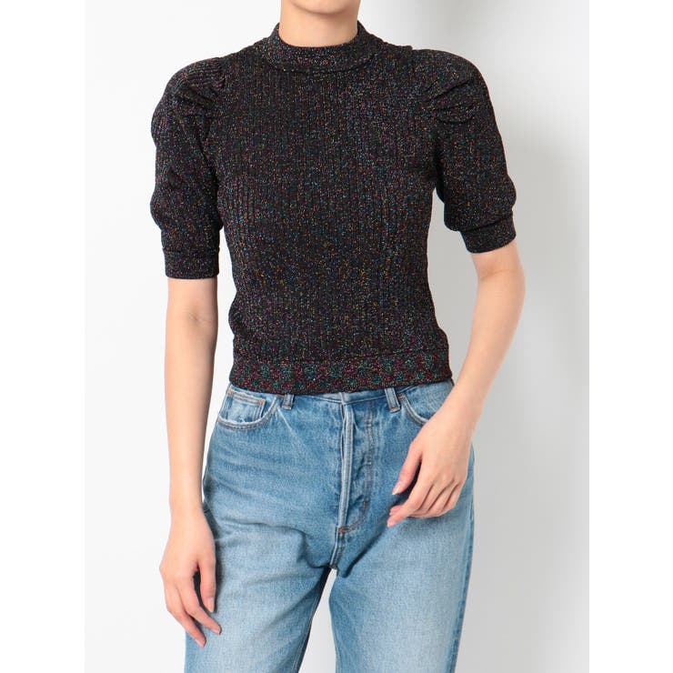 パワーショルダーハイネックニット パワーショルダーハイネックニット[品番：MKSW0037390]｜jouetie