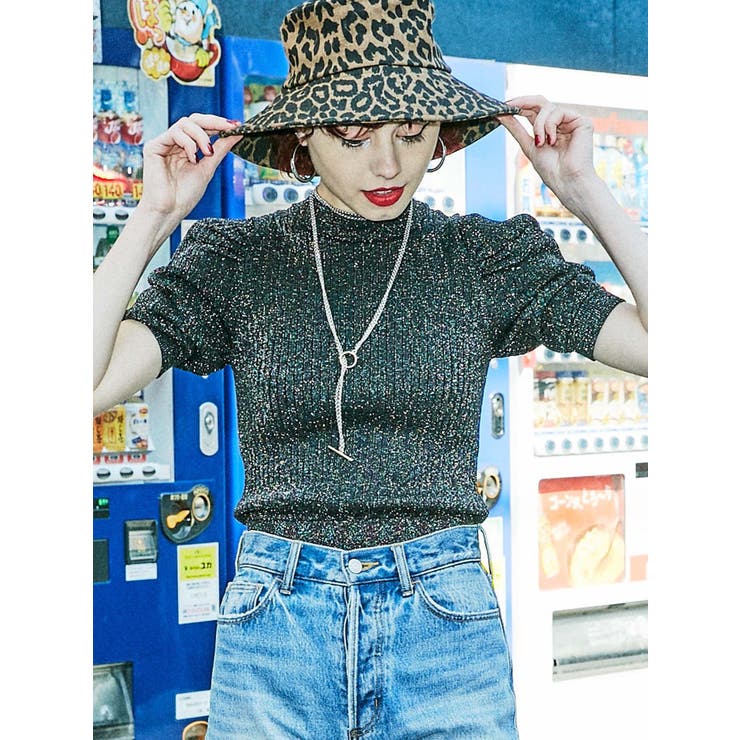 パワーショルダーハイネックニット[品番：MKSW0030370]｜jouetie