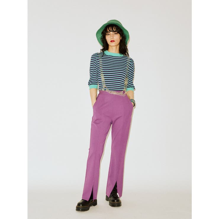 パワーショルダーハイネックニット[品番：MKSW0030370]｜jouetie