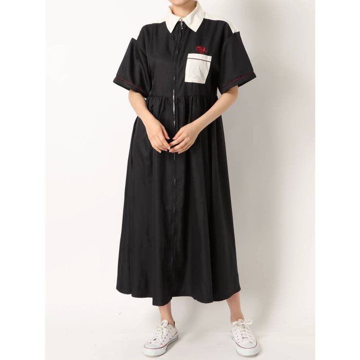 フロントジップボーリングシャツワンピース 品番 Mksw Jouetie ジュエティ のレディースファッション通販 Shoplist ショップリスト