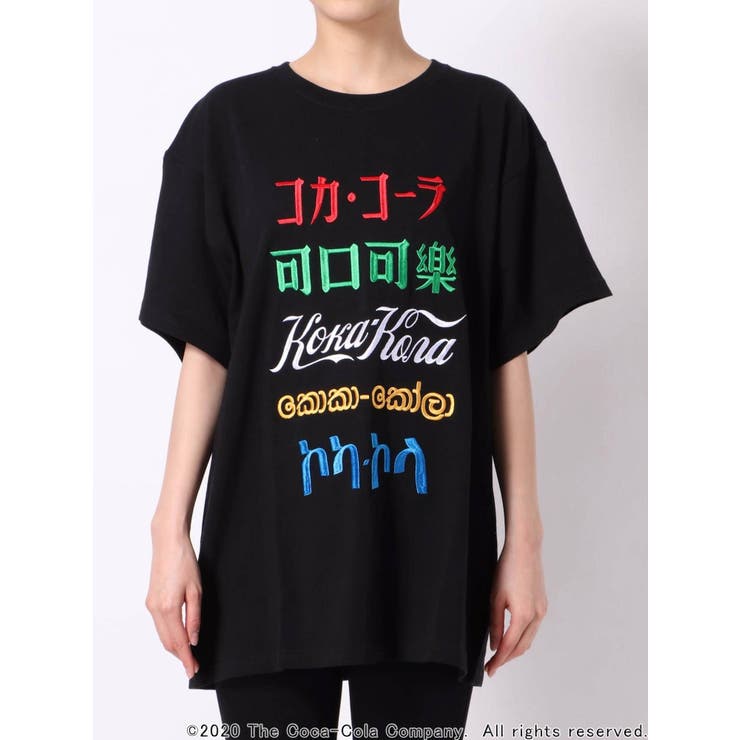 コカ・コーラ限定デザイン】COCA-COLA カラーロゴTシャツ[品番