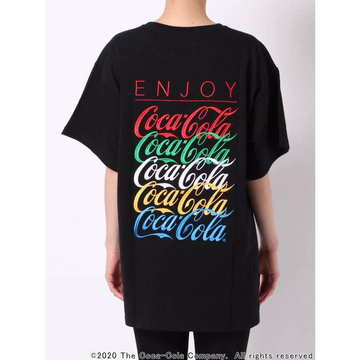 コカ・コーラ限定デザイン】COCA-COLA カラーロゴTシャツ[品番