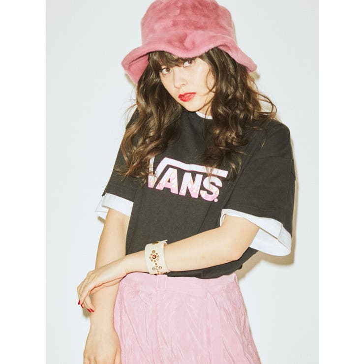 【VANS別注】VANSフレイムTシャツ