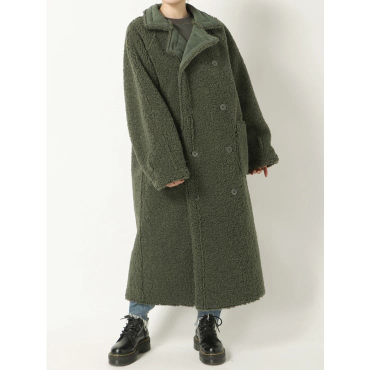 エコムートンリバーシブルトレンチコート[品番：MKSW0031494]｜jouetie