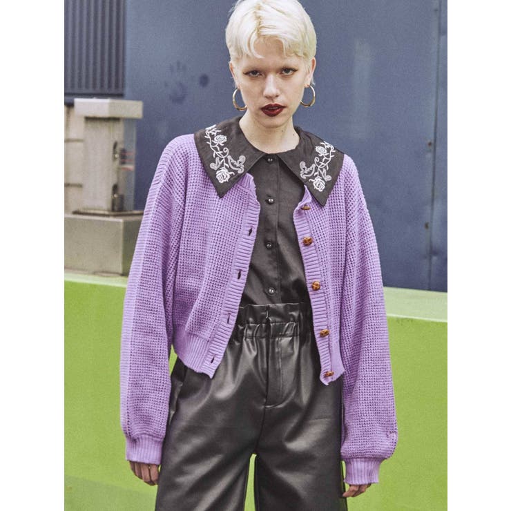 美品♡ルネ　エンブロイダリーブラウス　定価38,500円　日本製　アナイ　ヨリ カラーステッチエンブロイダリーブラウス[品番：MKSW0036252