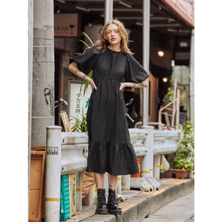 バックオープンワンピース[品番：MKSW0037641]｜jouetie（ジュエティ