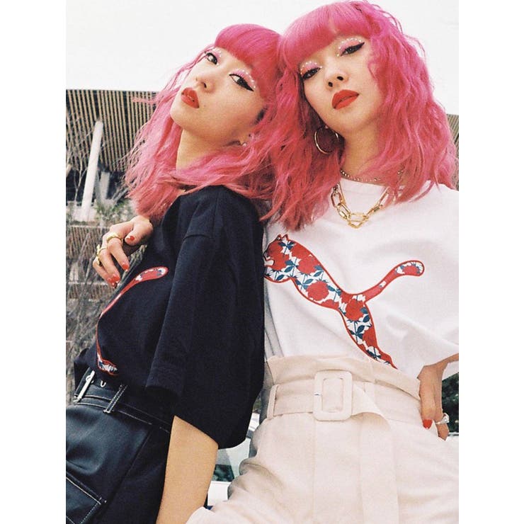 PUMA× J.L-A.L Tシャツ Our'sローズ着用 PUMAローズTシャツ[品番：MKSW0036709]｜jouetie（ジュエティ