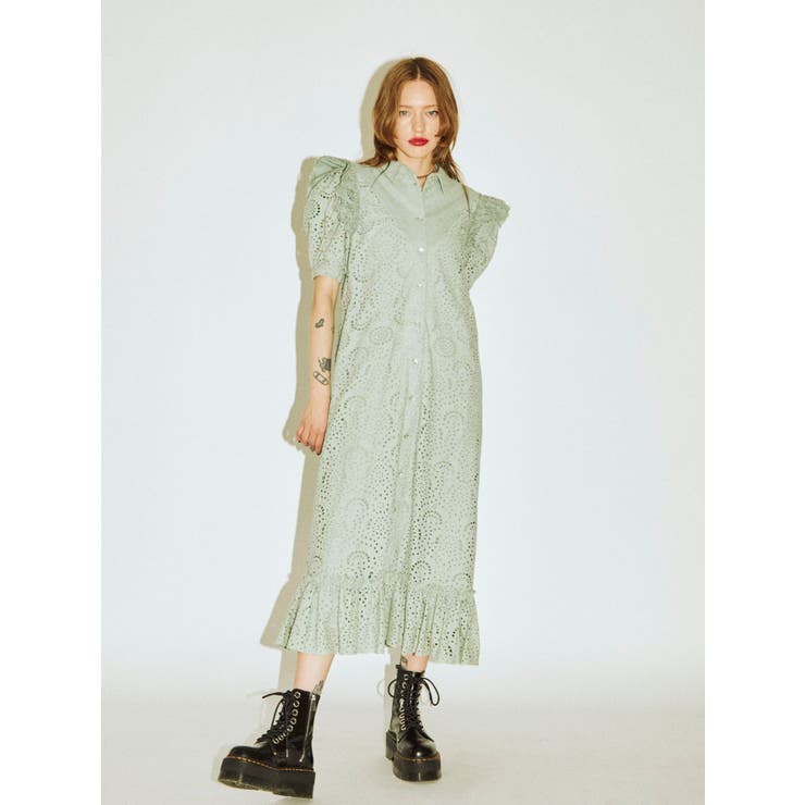 フリルショルダーコットンワンピース 品番 Mksw Jouetie ジュエティ のレディースファッション通販 Shoplist ショップリスト