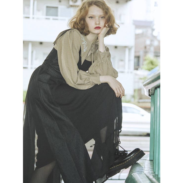 カットワーク セーラーカラーブラウス カットワークセーラーカラーブラウス[品番：MKSW0039288