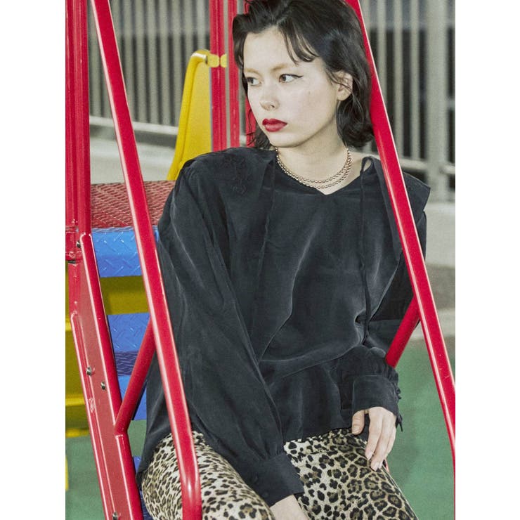 カットワーク セーラーカラーブラウス カットワークセーラーカラーブラウス[品番：MKSW0039288