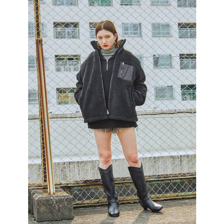 リバーシブルボアジャケット[品番：MKSW0039301]｜jouetie