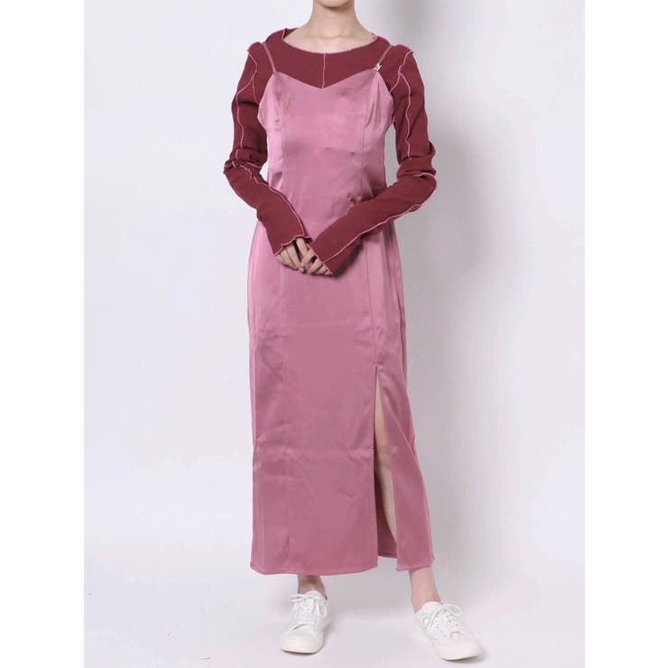 Web限定 ブロッキングレイヤードワンピース 品番 Mksw Jouetie ジュエティ のレディースファッション通販 Shoplist ショップリスト