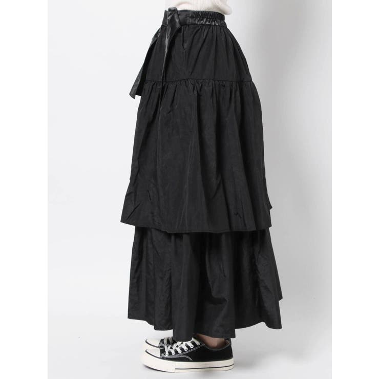 WEB限定】フリルティアードラップスカート[品番：MKSW0041861