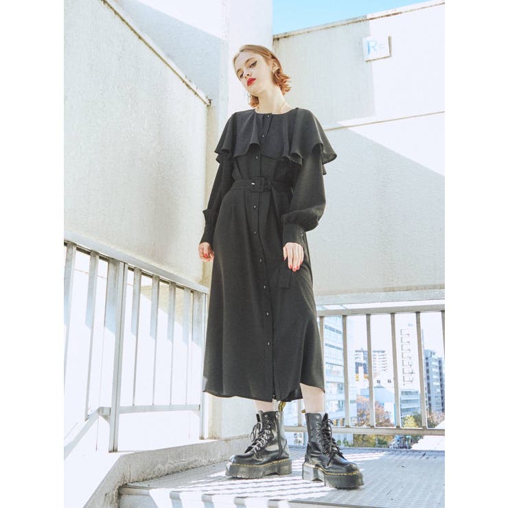 ケープワンピース[品番：MKSW0042698]｜jouetie（ジュエティ）の