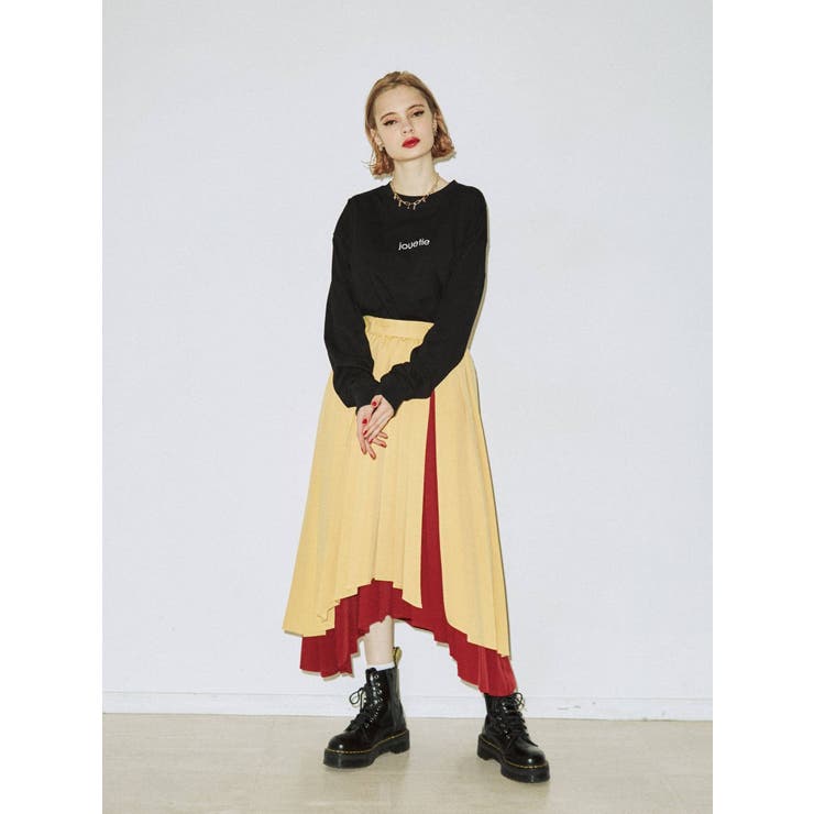 AKIRANAKA Ai slit panel skirt-