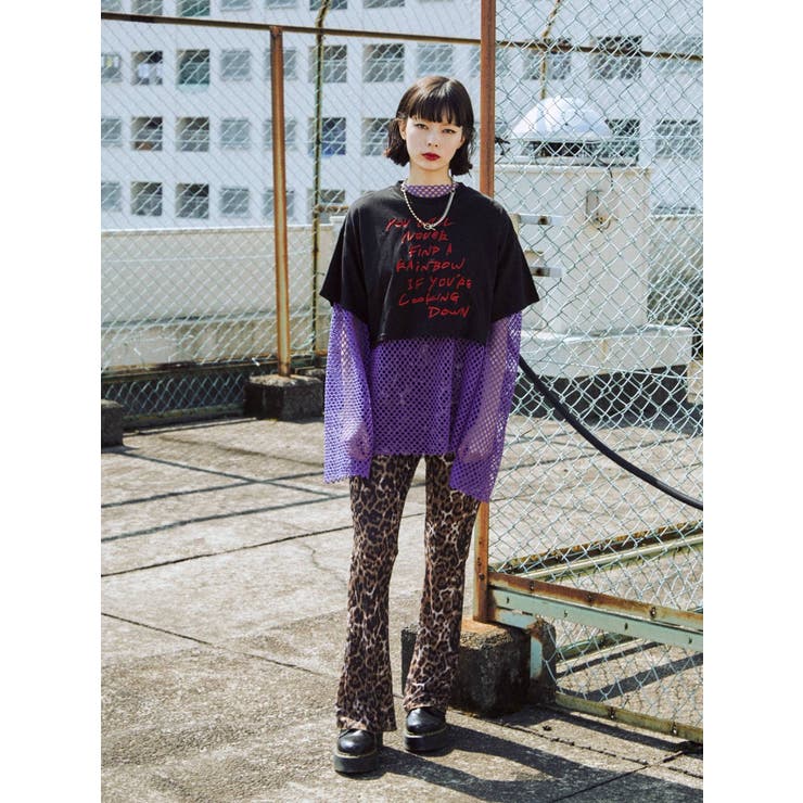 オーバーメッシュトップス[品番：MKSW0042616]｜jouetie