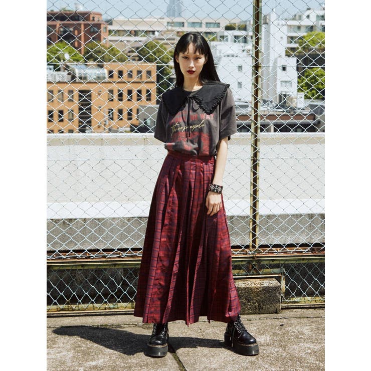 JUSGLITTY - 襟ビジューTシャツ ビジューリボンTシャツ / Bijou Ribbon T | FICTION TOKYO OF