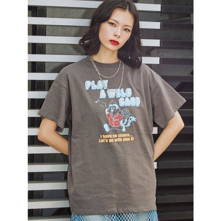 レトログラフィックBIG  Tシャツ[品番：MKSW0046845]｜jouetie（ジュエティ）のレディースファッション通販｜SHOPLIST（ショップリスト）