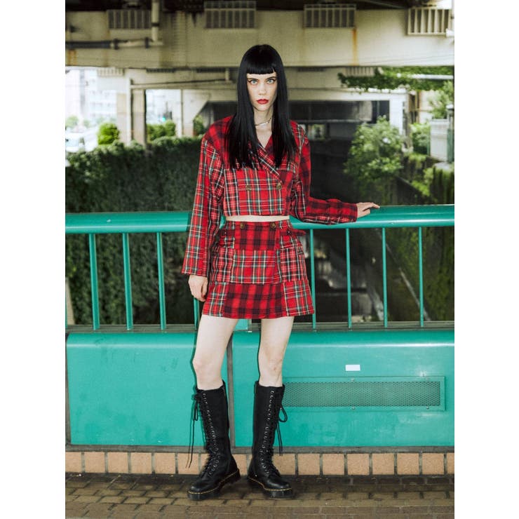 パッチワークジャケットスカパン【セットアップ対応】[品番