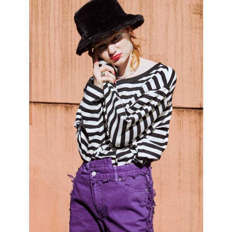 ルーズボーダーロンT[品番：MKSW0045546]｜jouetie（ジュエティ）の