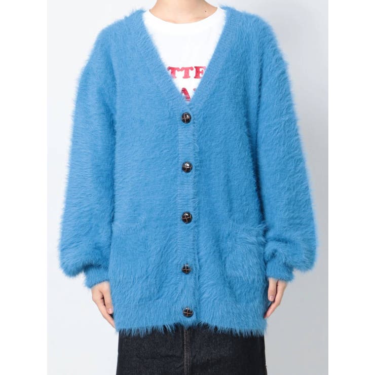 フェザーヤーンチュニックカーデ[品番：MKSW0047822]｜jouetie