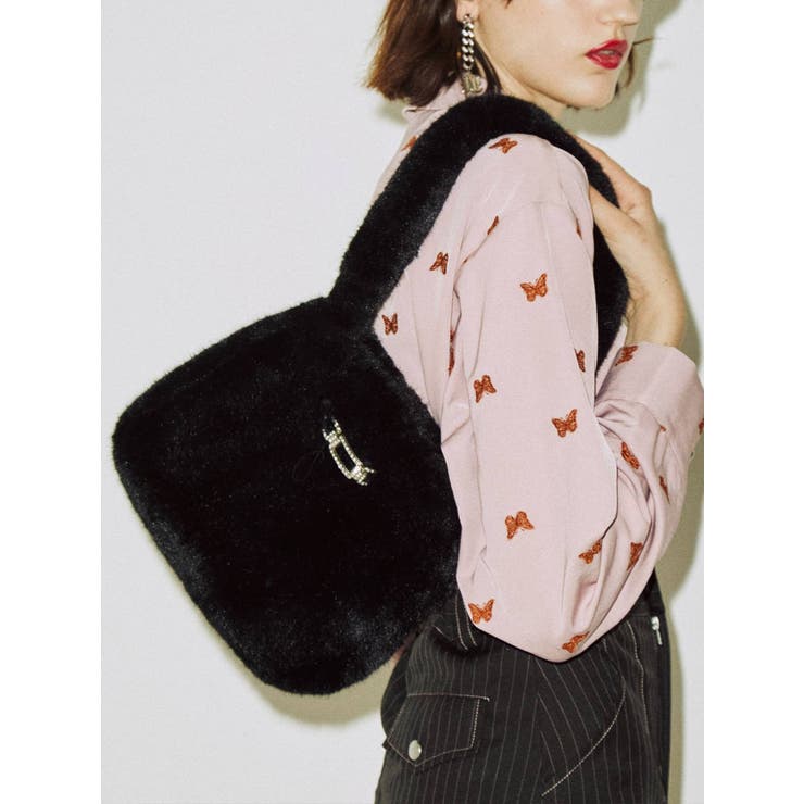 ブラック | ファーハンドBAG | jouetie