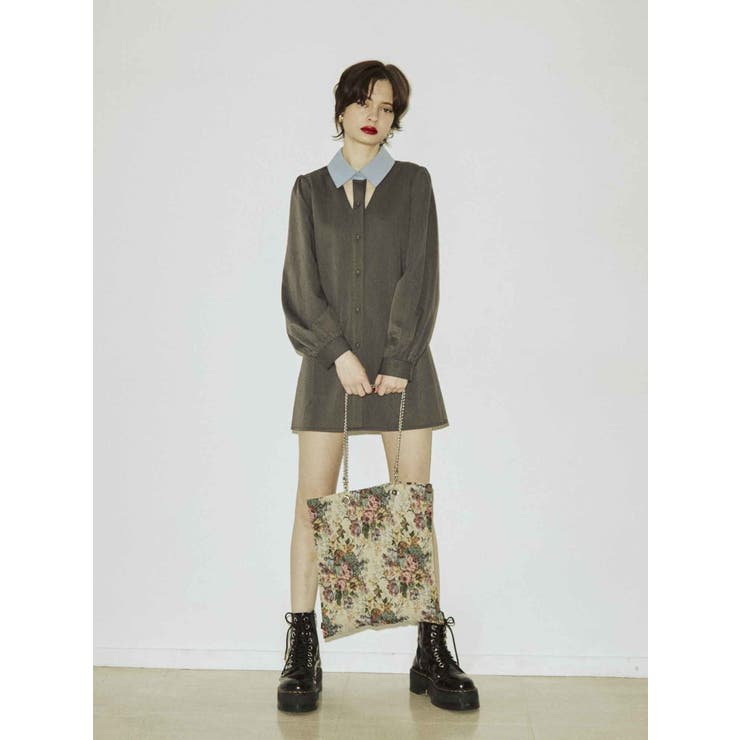 カットアウトグッドガールワンピース[品番：MKSW0049018