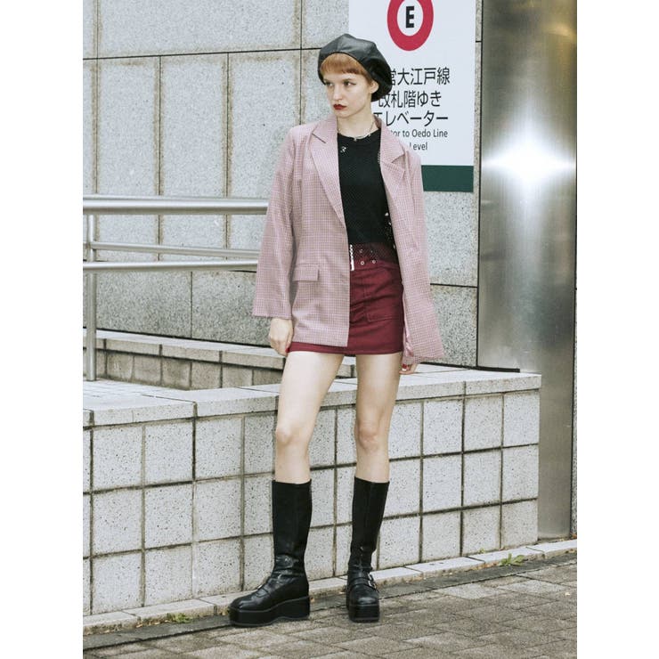 パターンオーバージャケット[品番：MKSW0049037]｜jouetie