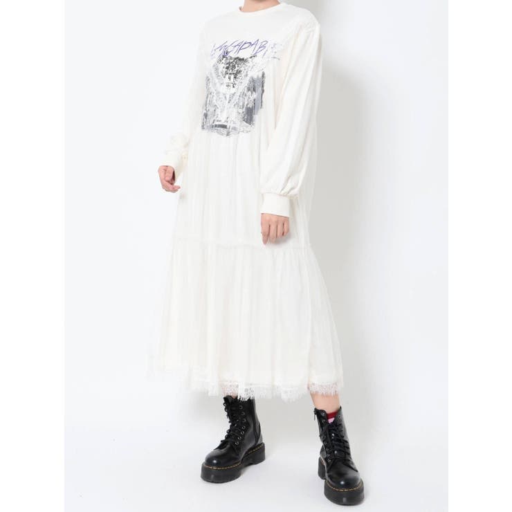 リメイクチュールカットワンピース[品番：MKSW0049350]｜jouetie