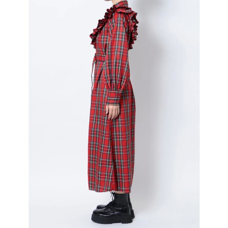 フリルロングシャツワンピース[品番：MKSW0049351]｜jouetie